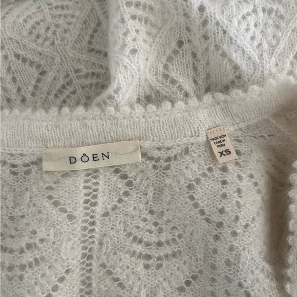 DÔEN Chandel Alpaca Blend Cardigan Jasmine Flower XS - Picture 11 of 13
